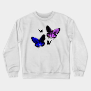 8 bit butterfly pixels Crewneck Sweatshirt